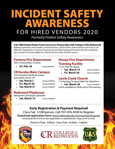 Are you a contractor hoping to work with CAL FIRE or the USFS in 2020?