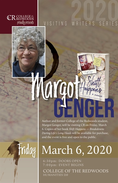 College of the Redwoods presents visiting writer Margot Genger