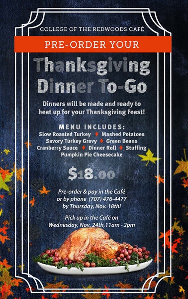 Pre-Order Your Thanksgiving Dinner To-Go!