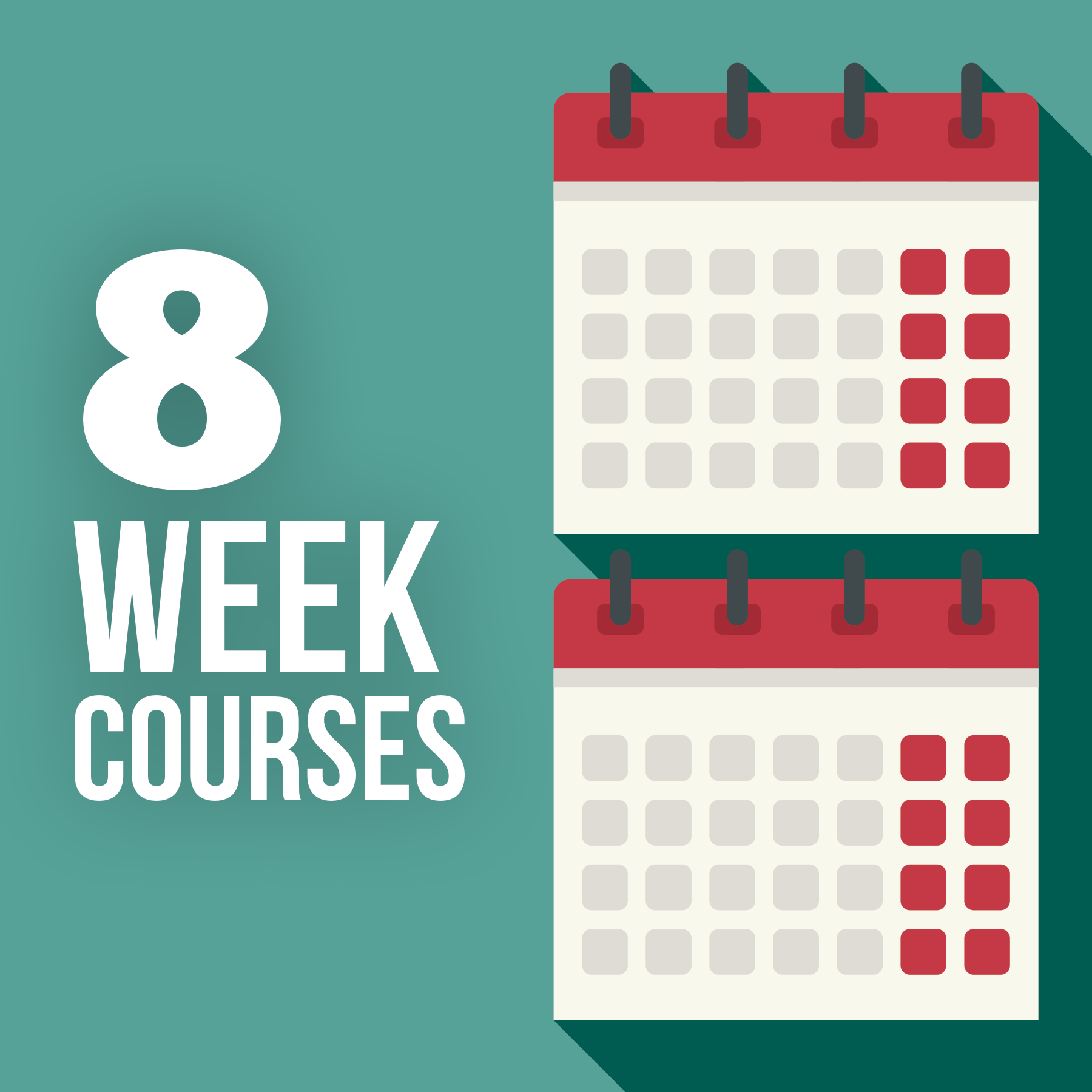8 week course graphic