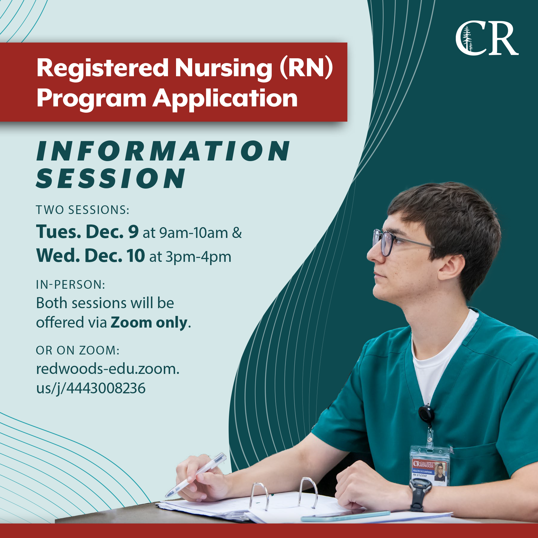 nursing student taking notes